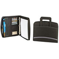 Zippered Binder Padfolio w/ Satchel Handle